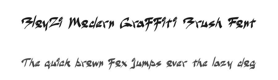 BloyZi Modern Graffiti Brush Font by ArtiXLabs — Script Handwritten Font