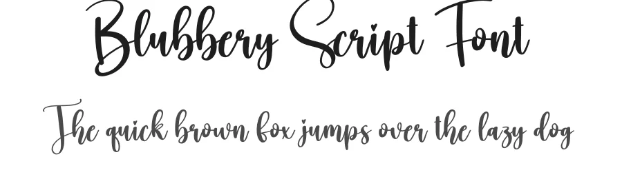 Blubbery Script Font by creativeletter — Script Handwritten Font