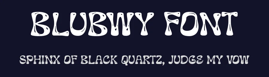 Blubwy Font by Drizy — Display Font — thumbnail 2