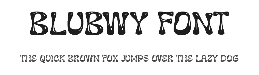 Blubwy Font by Drizy — Display Font