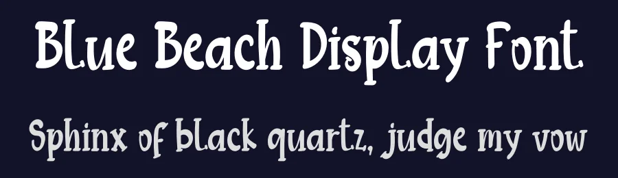 Blue Beach Display Font by inermediaSTUDIO — Display Font — thumbnail 2