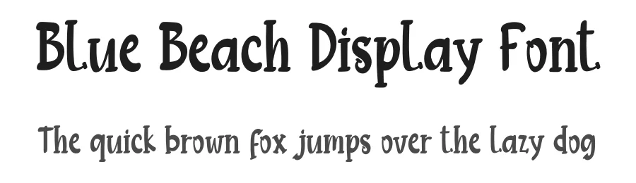 Blue Beach Display Font by inermediaSTUDIO — Display Font