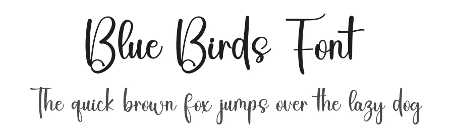 Blue Birds Font by inermediaSTUDIO — Script Handwritten Font