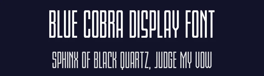 Blue Cobra Display Font by Iconian Fonts — Display Font — thumbnail 2