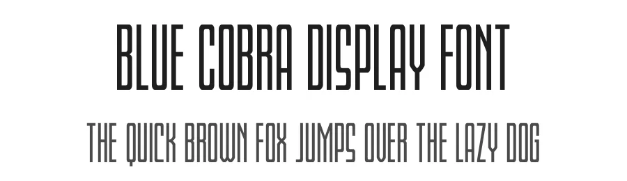 Blue Cobra Display Font by Iconian Fonts — Display Font