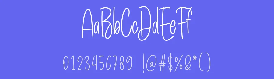 Blue Handwritten Font by creativeletter — Script Handwritten Font — thumbnail 3