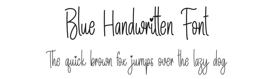 Blue Handwritten Font by creativeletter — Script Handwritten Font