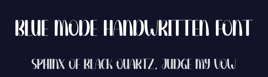 Blue Mode Handwritten Font by andikastudio — Display Font — thumbnail 2
