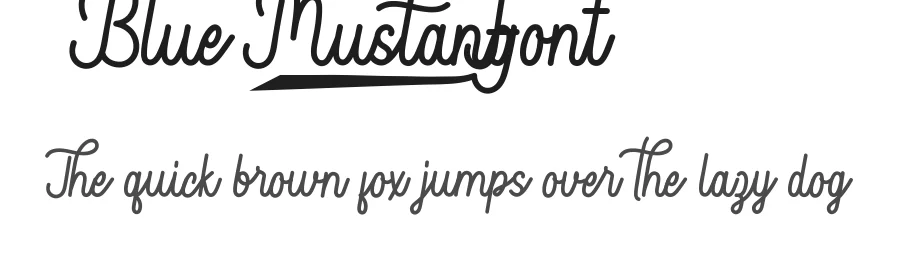 Blue Mustang Font by VinType — Script Handwritten Font