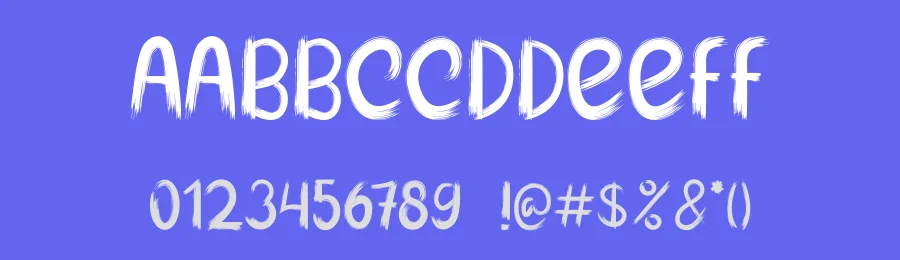 Blue paint Brush Font by planetz studio — Display Font — thumbnail 3