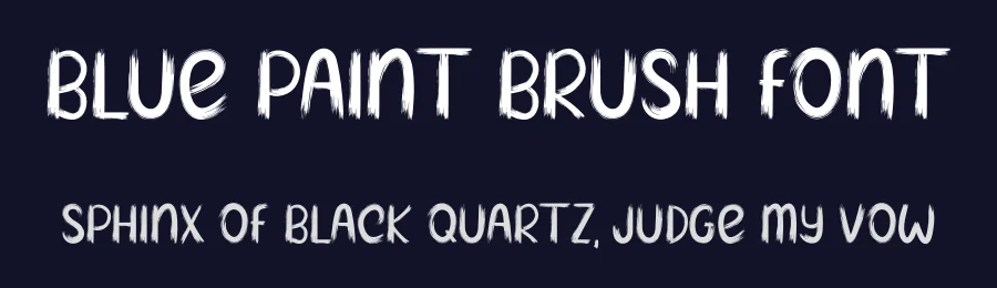 Blue paint Brush Font by planetz studio — Display Font — thumbnail 2