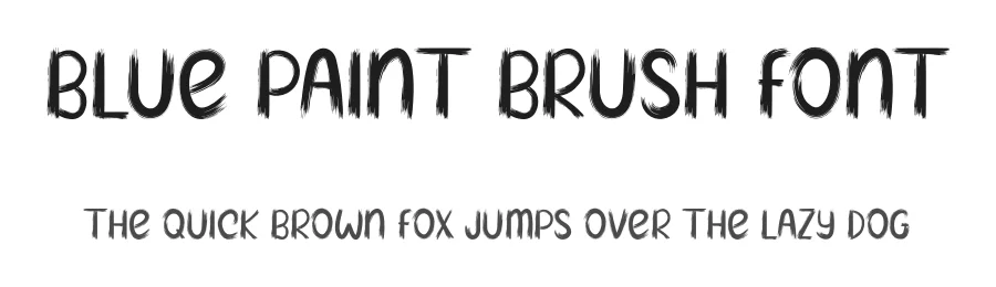Blue paint Brush Font by planetz studio — Display Font