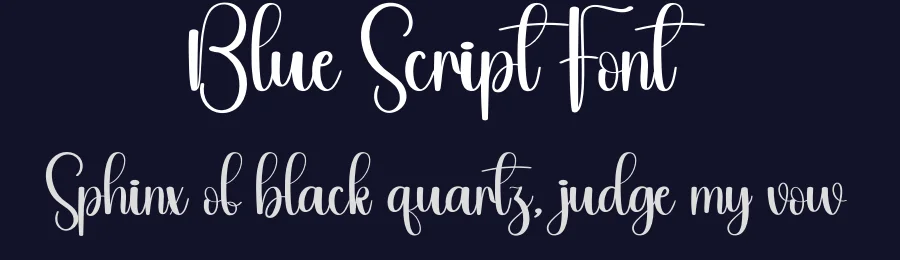 Blue Script Font by andikastudio — Script Handwritten Font — thumbnail 2