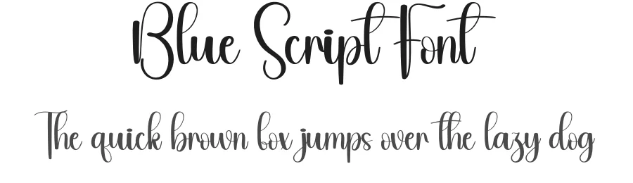Blue Script Font by andikastudio — Script Handwritten Font