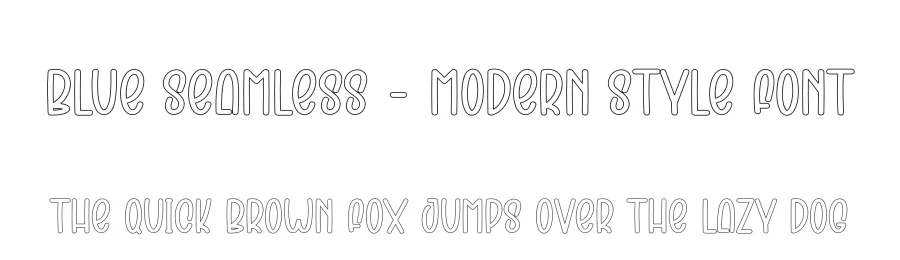 Blue Seamless – Modern Style Font by creativeletter — Display Font