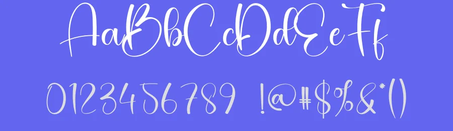 Blue Sky Calligraphy Font by creativeletter — Script Handwritten Font — thumbnail 3