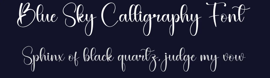 Blue Sky Calligraphy Font by creativeletter — Script Handwritten Font — thumbnail 2