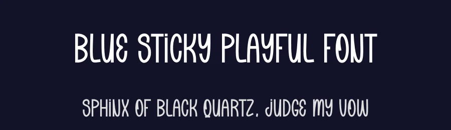 Blue Sticky Playful Font by andikastudio — Display Font — thumbnail 2