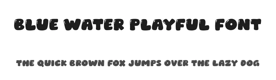 Blue Water Playful Font by Mjtype โ Display Font