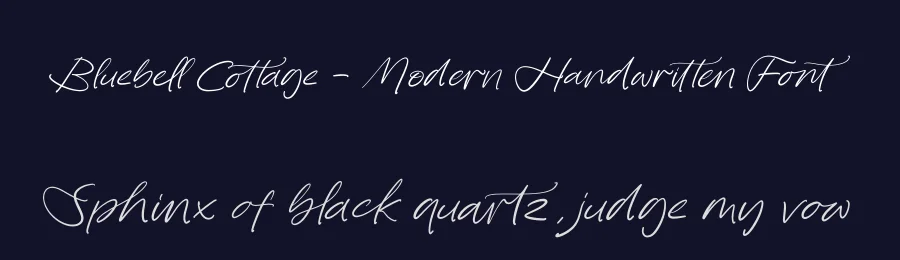 Bluebell Cottage – Modern Handwritten Font by stylishtype.co — Script Handwritten Font — thumbnail 2