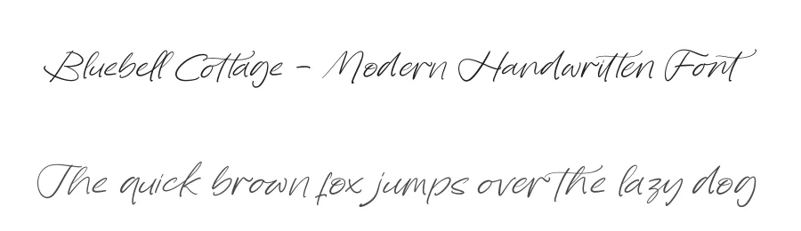 Bluebell Cottage – Modern Handwritten Font by stylishtype.co — Script Handwritten Font