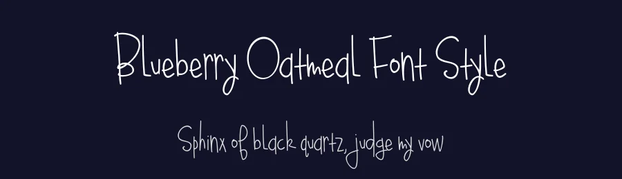 Blueberry Oatmeal Font Style by Brittney Murphy Design — Script Handwritten Font — thumbnail 2