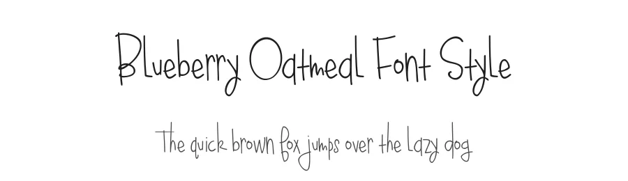 Blueberry Oatmeal Font Style by Brittney Murphy Design — Script Handwritten Font