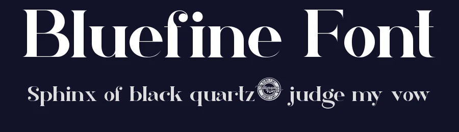 Bluefine Font by CalligraphyFonts.net — Sans Serif Font — thumbnail 2