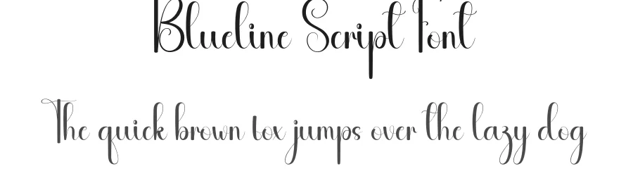 Blueline Script Font by andikastudio — Script Handwritten Font