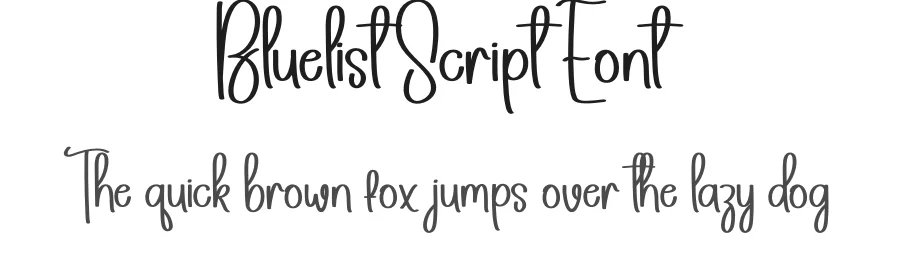 Bluelist Script Font by andikastudio — Script Handwritten Font