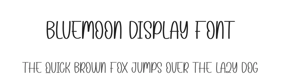 Bluemoon Display Font by andikastudio — Display Font
