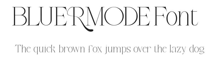 Bluermode Font by edricstudio — Display Font