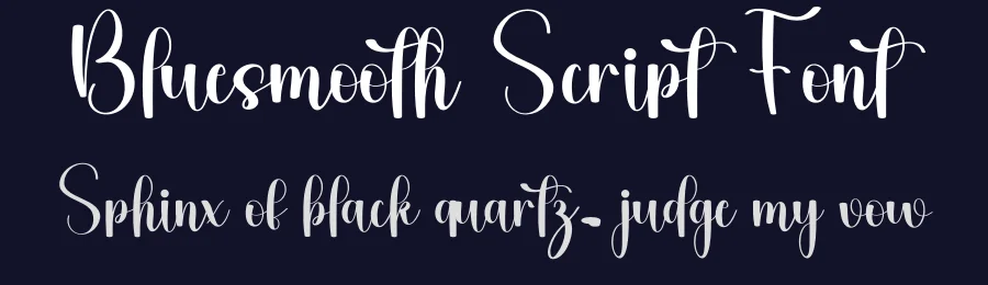 Bluesmooth Script Font by freshtypeink — Script Handwritten Font — thumbnail 2