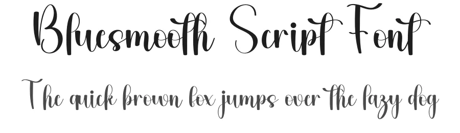 Bluesmooth Script Font by freshtypeink — Script Handwritten Font