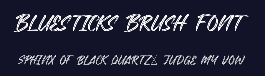 Bluesticks Brush Font by CalligraphyFonts.net — Script Handwritten Font — thumbnail 2
