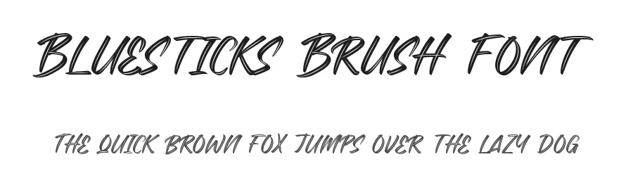 Bluesticks Brush Font by CalligraphyFonts.net — Script Handwritten Font