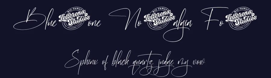 Bluestone Nostalgia Font by letterenastudios — Script Handwritten Font — thumbnail 2