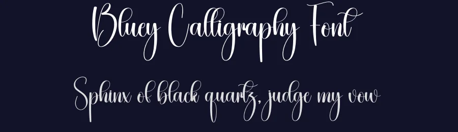 Bluey Calligraphy Font by creativeletter — Script Handwritten Font — thumbnail 2