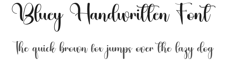 Bluey Handwritten Font by inermediaSTUDIO — Script Handwritten Font