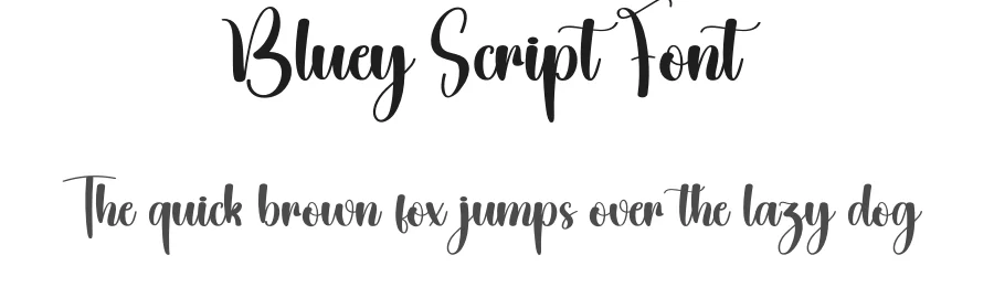 Bluey Script Font by creativeletter — Script Handwritten Font