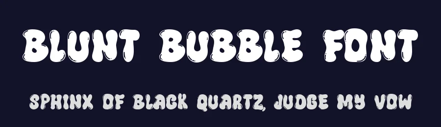 Blunt Bubble Font by Dmletter studio — Display Font — thumbnail 2