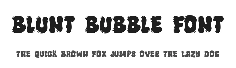 Blunt Bubble Font by Dmletter studio — Display Font