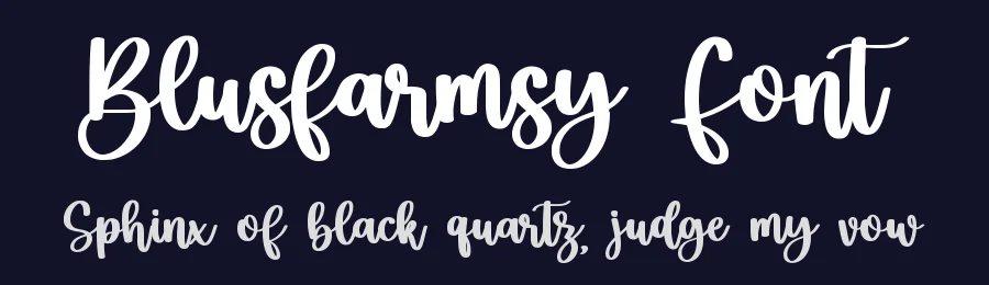 Blusfarmsy Font by qwrtype — Script Handwritten Font — thumbnail 2