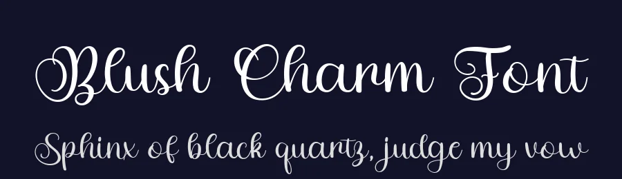 Blush Charm Font by bearydsgn — Script Handwritten Font — thumbnail 2