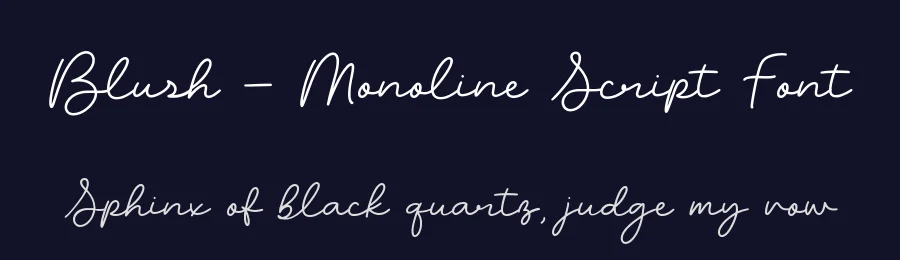 Blush – Monoline Script Font by Alpaprana — Script Handwritten Font — thumbnail 2