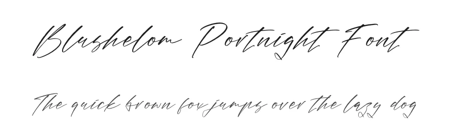 Blushelom Portnight Font by letterfabric — Script Handwritten Font