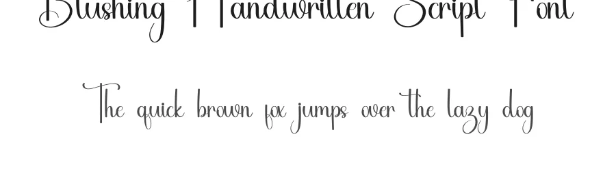 Blushing Handwritten Script Font by inermediaSTUDIO — Script Handwritten Font