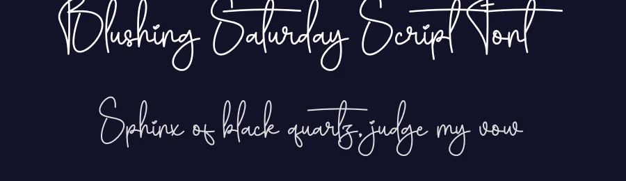 Blushing Saturday Script Font by creativeletter — Script Handwritten Font — thumbnail 2
