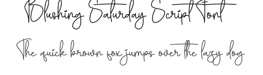 Blushing Saturday Script Font by creativeletter — Script Handwritten Font