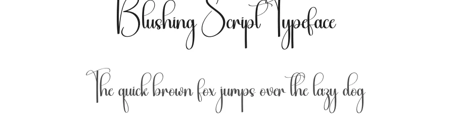 Blushing Script Typeface by creativeletter — Script Handwritten Font